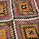 Tapis kilim géométrique multicolore – Explosion de motifs et de caractère