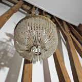 Napoleon III basket chandelier with tassels