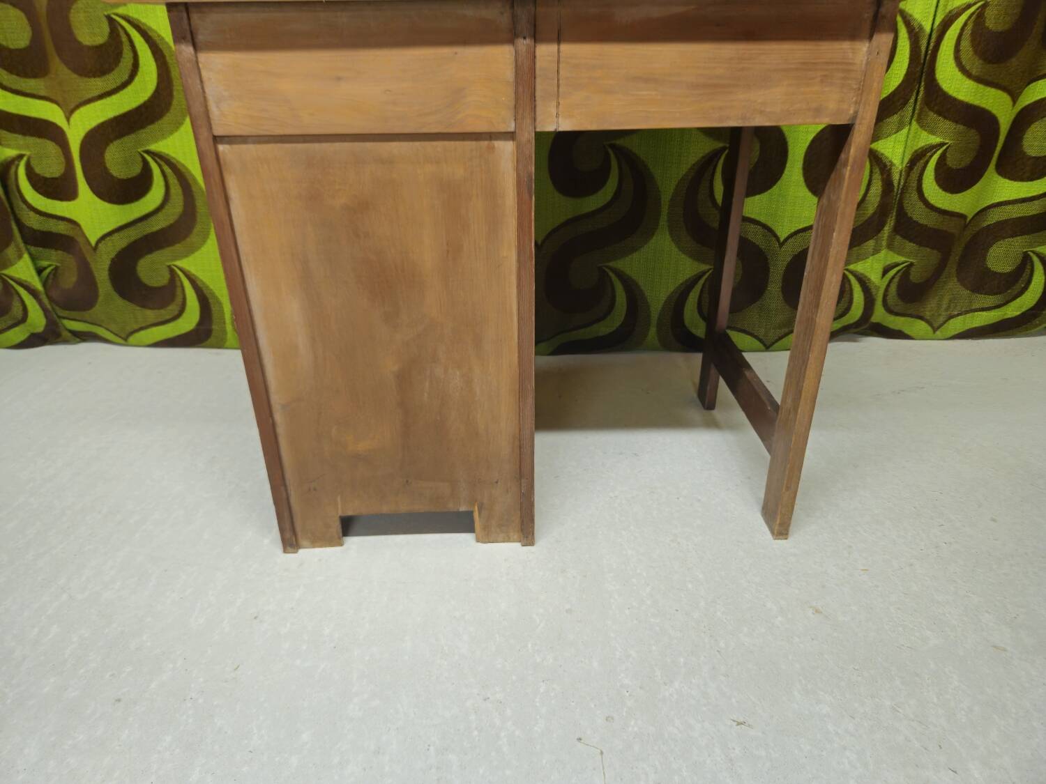 Small fir desk, workshop, 1950s