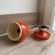 Eyeball Magnet Table Lamp – Orange & Chrome Metal (1970s)