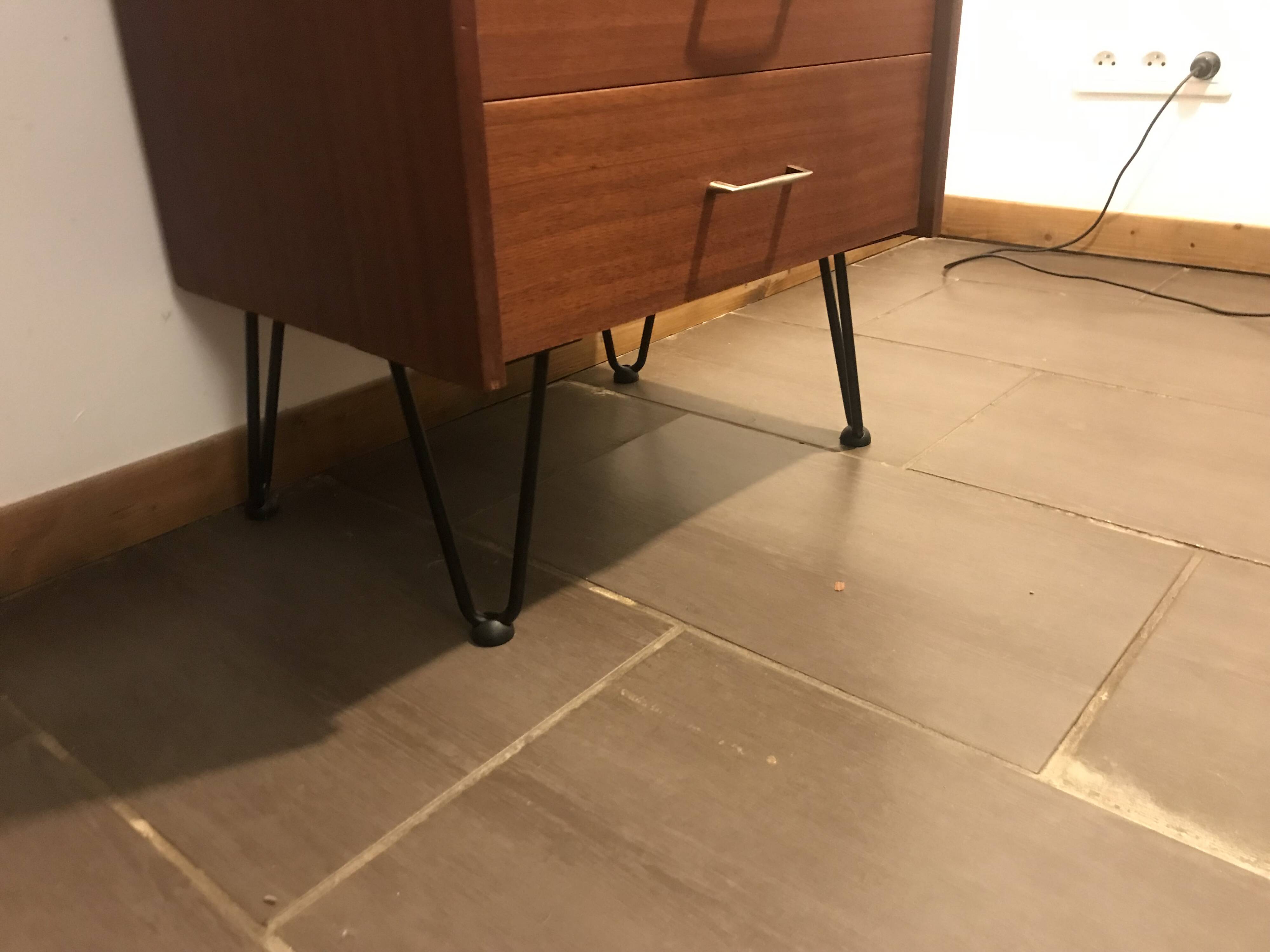 commode 5 tiroirs en teck 1960
