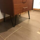 5 drawer teak chest of drawers 1960