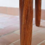 Scandinavian coffee table in ribbed wood