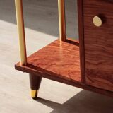 Illuminated Room Divider - Rosewood & Brass