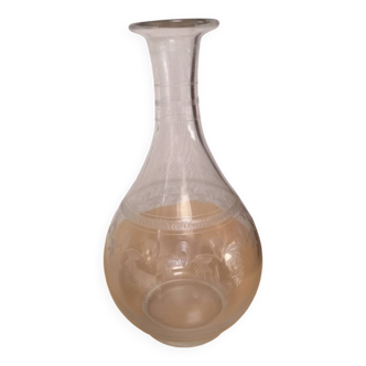Art Deco Etched Glass Carafe