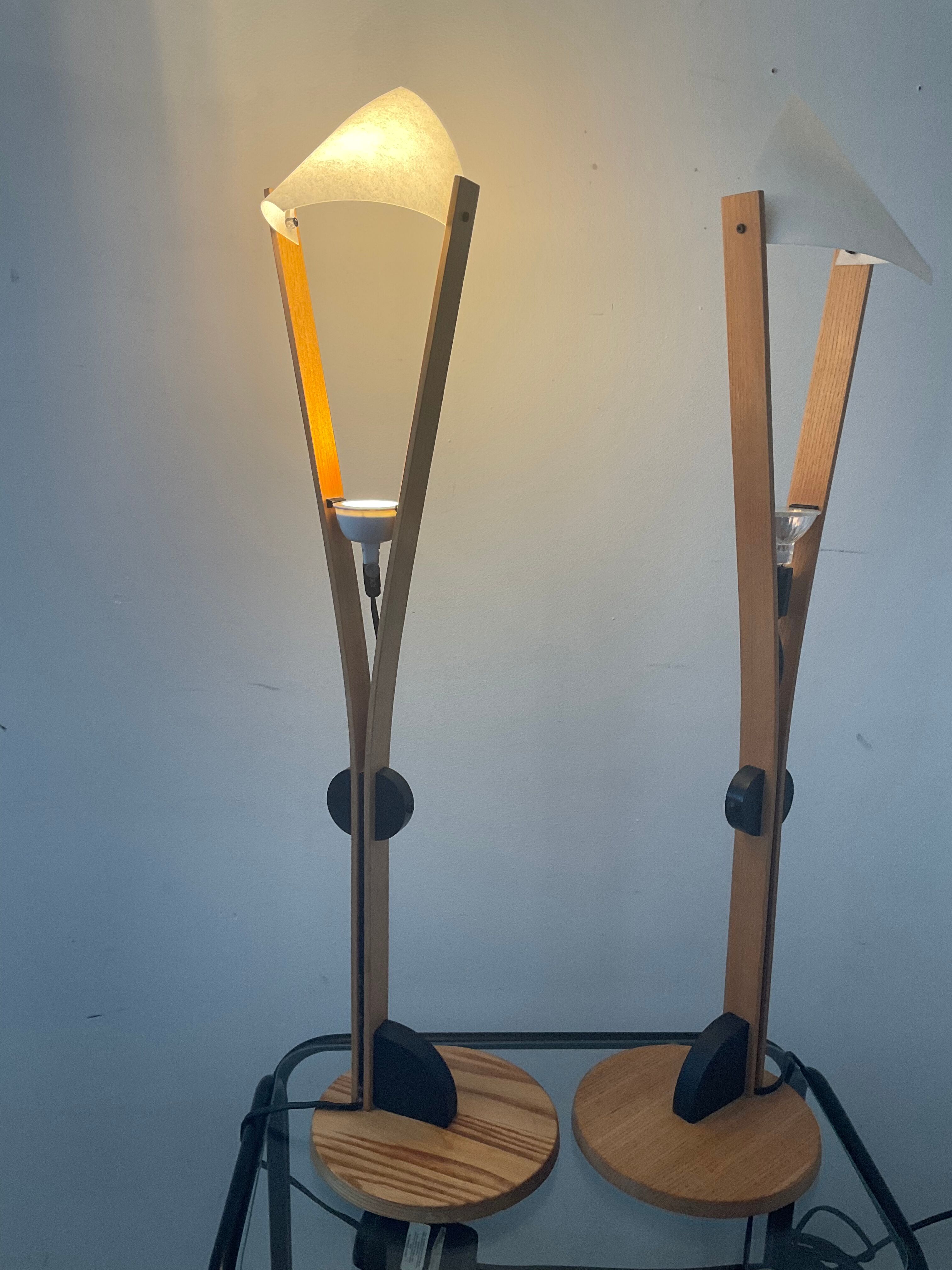 Paire de lampes domus des années 70