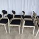 Set of 8 Vintage Aeon Mondial Stackable Chair / Dutch Postmodern Dining Cha
