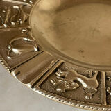 Vintage gilt bronze horoscope ashtray