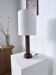 Lampe de bureau en bois chêne 1940 art déco