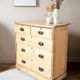 Commode anglaise antique en pin massif