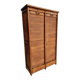 Antique roller shutter cabinet Paris oak wall cupboard