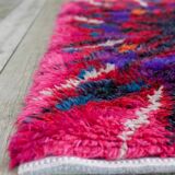 Swedish Tibetan Rya rug with flower by Jagarz for Rya