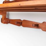 60's coat rack in solid beech
