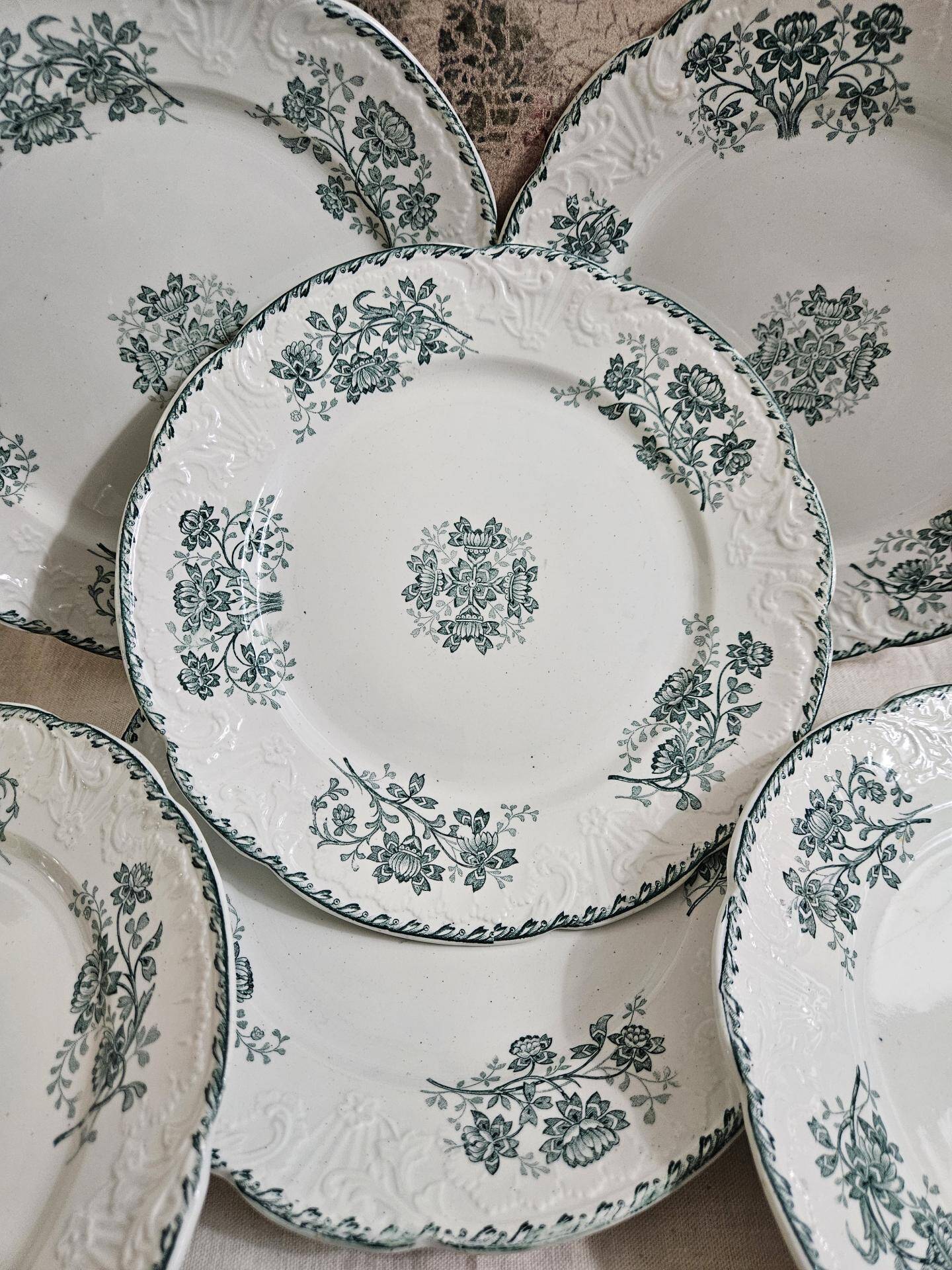 6 assiettes à dessert Terre de Fer