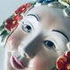 Ceramic wall face signed Il Falco