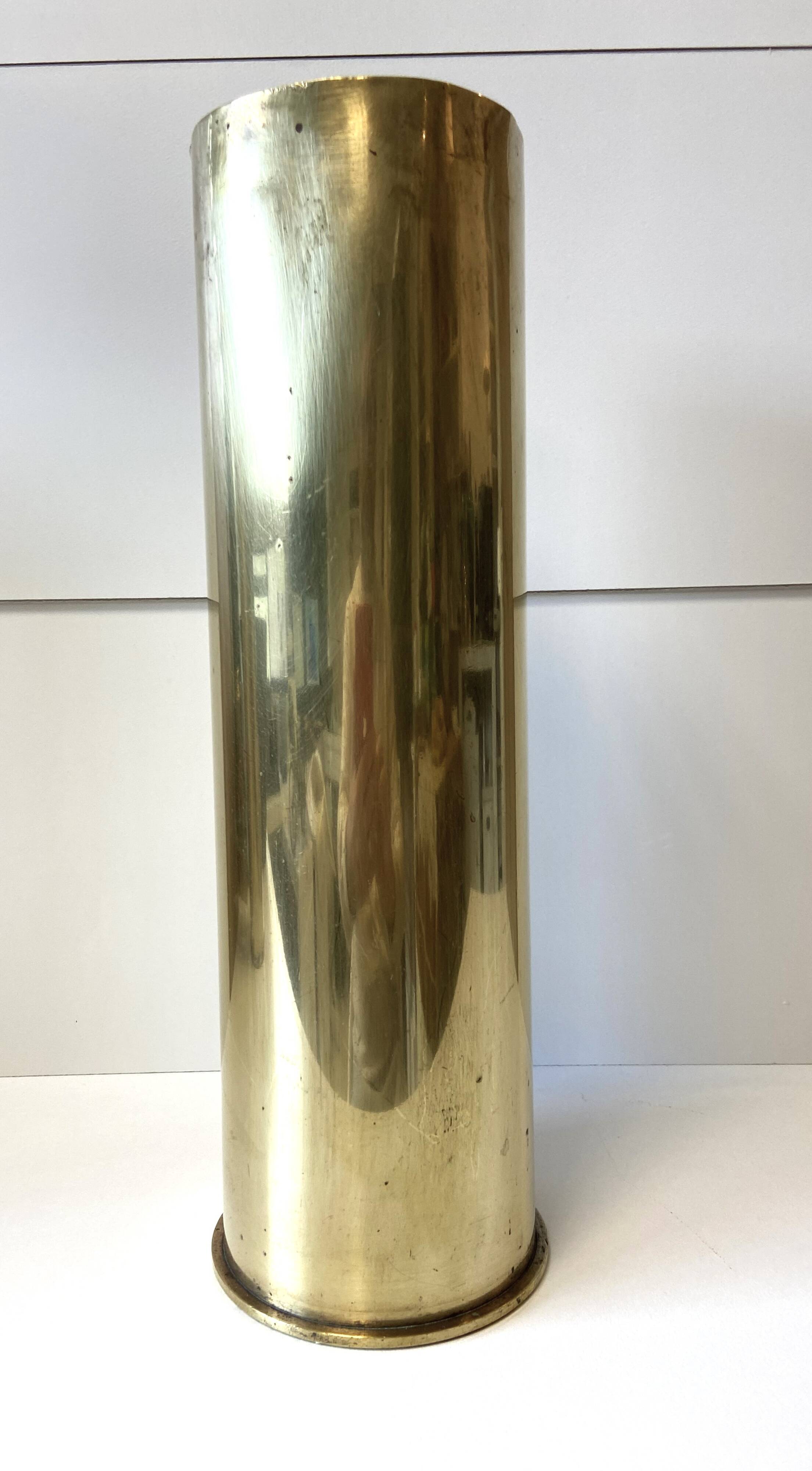 Trench War Craft Vase 1943 105 mm Shell Casing