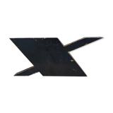 Vintage sign letter X year 50