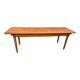 Table de ferme alsacienne 225 cm sapin teinte Merisier