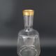 Vintage white glass liqueur decanter