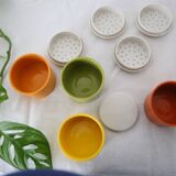 Set of salt and pepper, Tupperware, vintage