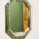 Vintage Spanish Neoclassical Hollywood Regency Octagonal Wall Mirror, Spain