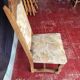 Chaise en bois tapissée