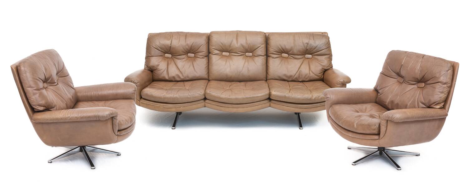 Salon De Sede DS 31 en cuir, 1960