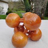 Wooden structure "atoms" varnished 60s/70s