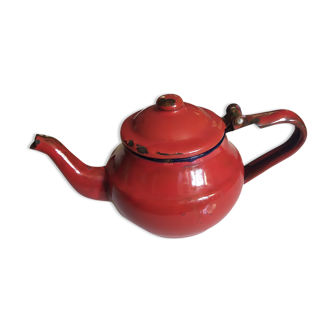 Small enamelled teapot