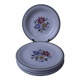 5 flat plates and 1 deep plate Sarreguemines "Dole"