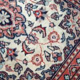 Tapis Vintage Indo-Tabriz en Laine, Années 1970, Élégance Florale
