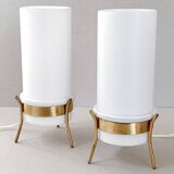 Pair of vintage 1950 Parscot lamps
