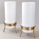 Paire de lampes vintage 1950 Parscot