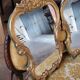 Pair of mirrors style louis xv rocaille in gilded wood carved 1900