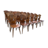 Lot 8 Baumann chairs, Gentian model