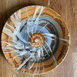 Series of 4 plates Pyroblan Sarreguemines vintage