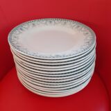 11 assiettes plates EC Salins Petit Trianon