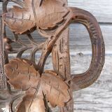 Plateau en bois ajouré motifs feuilles