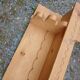 Antique carved wooden wall shelf