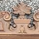 Ancient walnut pediment