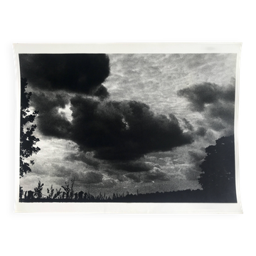 Rosine nusimovici, sans titre (nuage i), c 1980. tirage argentique nb