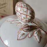 Circa 1900s Pillivuyt Gold 'BM' Monogrammed White Porcelain Soup Tureen