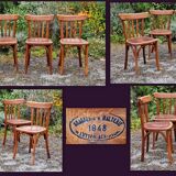 Set 4 chairs bistro Luterma 40s