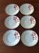 Set of 6 "iron earth" dessert plates