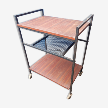 Meurop wood steel service table