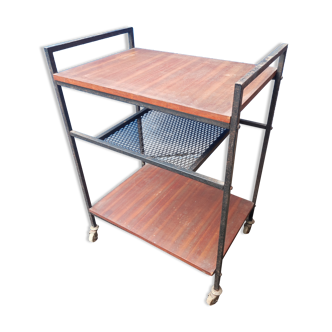 Meurop wood steel service table