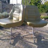 Pair of vintage rm armchairs