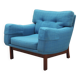 Blue armchair, Danish design, 1960s, production: Denmark