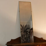 Wall mirror, brass frame