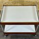 60s 70s serving trolley dinette made of teak & chrome Danish Modern Design